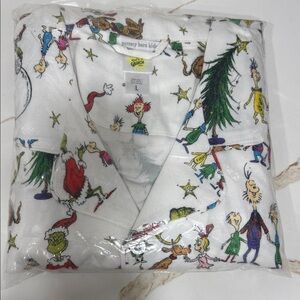 Pottery Barn Kids (Adult) White Grinch Holiday Pajama set